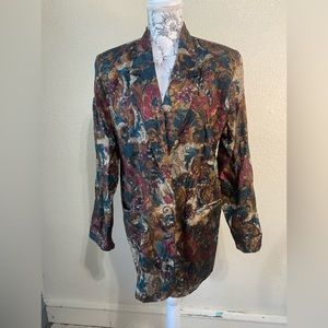 Marnie West tapestry brocade blazer, vintage 90s, size large‎